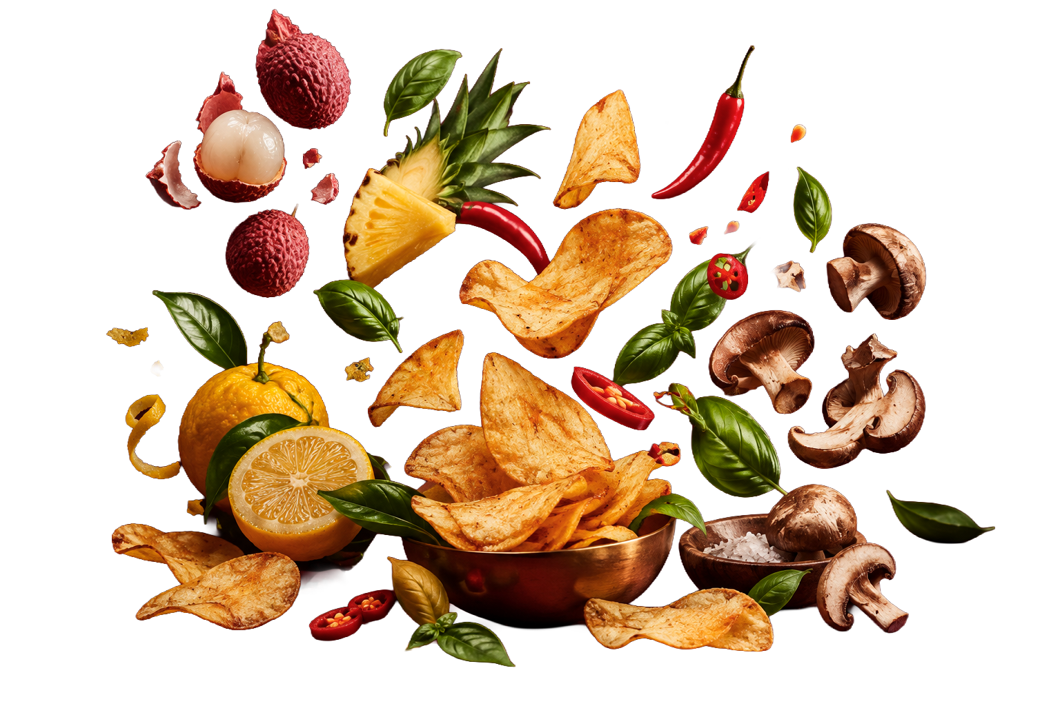 Chipsy & King ingredients and chips